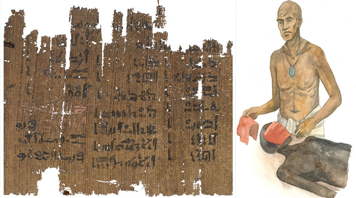 Eski Mısır papirüs mumyalarının yüzlerinin yeni ayrıntıları