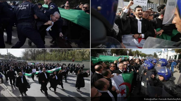 Cezayir’de avukatlar Buteflika’nın adaylığını ‘Anayasaya aykırı’ diyerek protesto etti