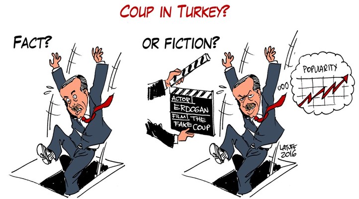 Carlos Latuff’dan ‘Türkiye'de darbe’ çizimi