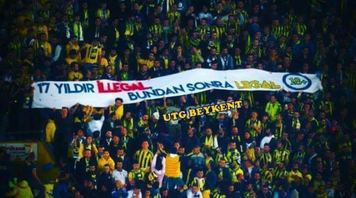 Faşist taraftar grubundan Fenerbahçe stadında çocuk istismarı propagandası!