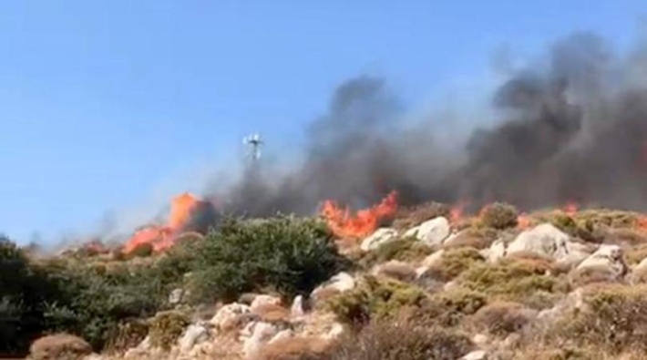 Datça'daki orman yangınında 5 hektardan fazla alan zarar gördü