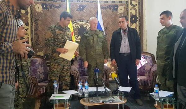 Rus komutan ve YPG sözcüsünden ortak açıklama