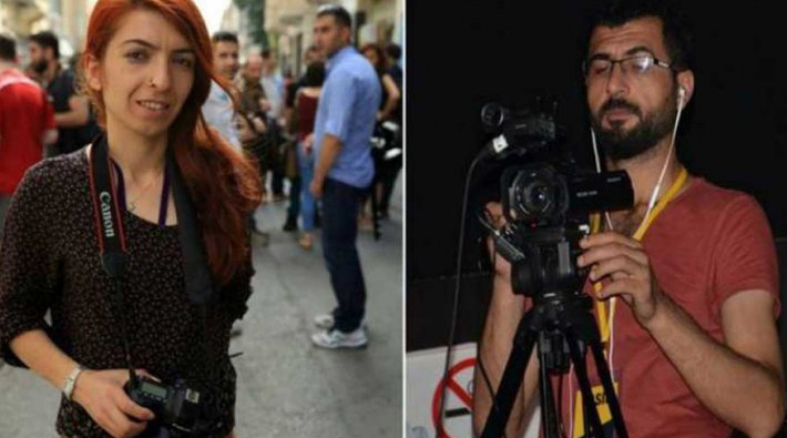 Gözaltına alınan Dihaber muhabirleri Sadiye Eser ve Mehmet Şah Oruç serbest bırakıldı