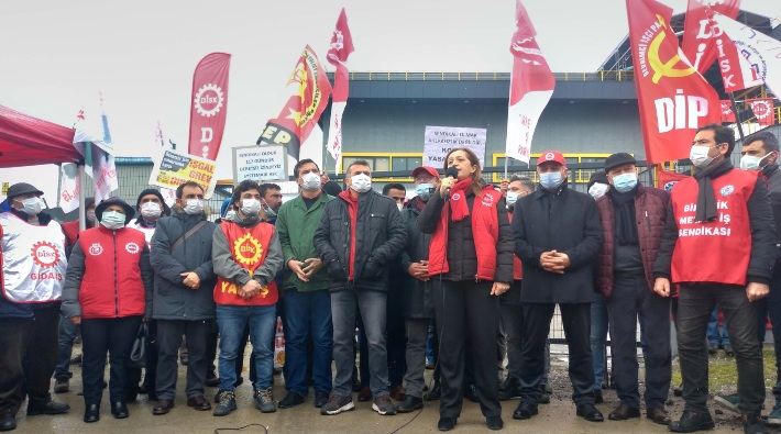 DİSK, 54. yılını Baldur direnişçileriyle kutladı: 'Demokratik bir Anayasa yapacak olan Türkiye işçi sınıfı ve bu ülkenin emekçi halkıdır'