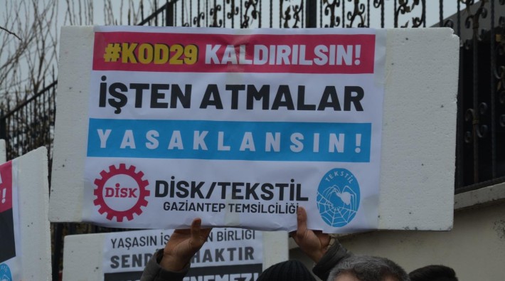 Antep’te direnişini sürdüren işçiler, Kod 29’a karşı Ankara’ya yürüyecek