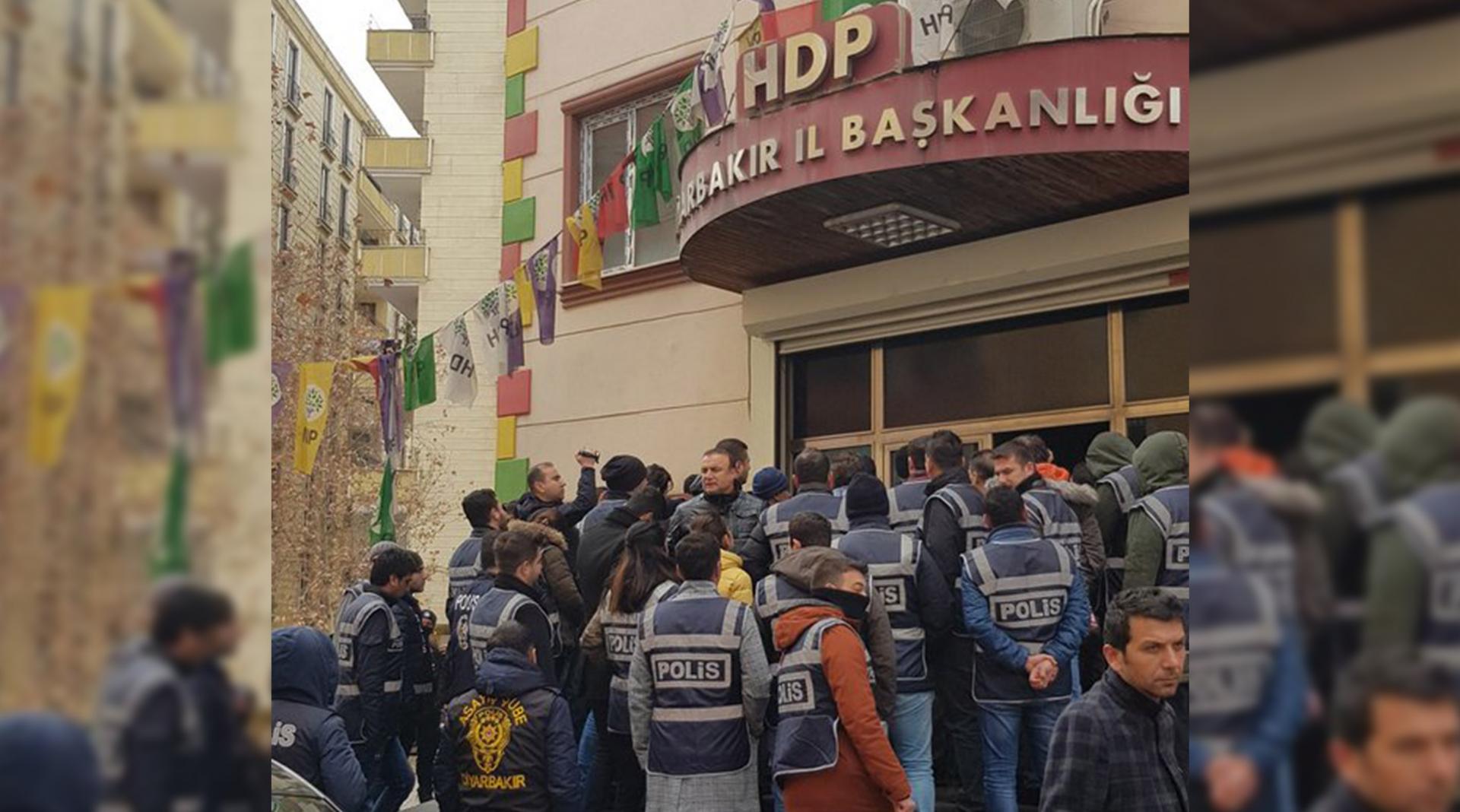 HDP’nin Afrin saldırısına karşı açıklamasına polis engeli