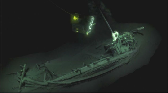 Dünyanın en eski gemi enkazı Karadeniz'de bulundu