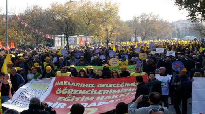 Eğitim Sen'den Ankara'da miting: Mücadeleyi büyüteceğiz