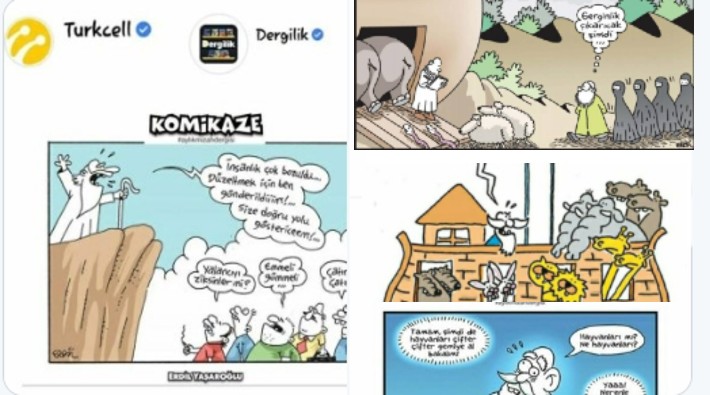 Ensar'a sponsor olan Turkcell'den karikatür dergisine sansür