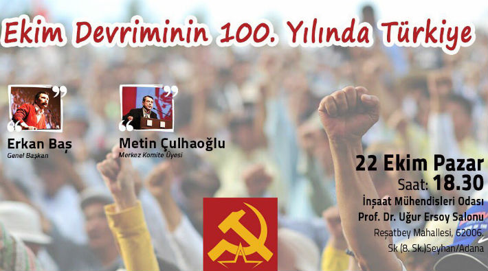 Erkan Baş ve Metin Çulhaoğlu'nun katılımıyla 'Ekim Devriminin 100. Yılında Türkiye' paneli