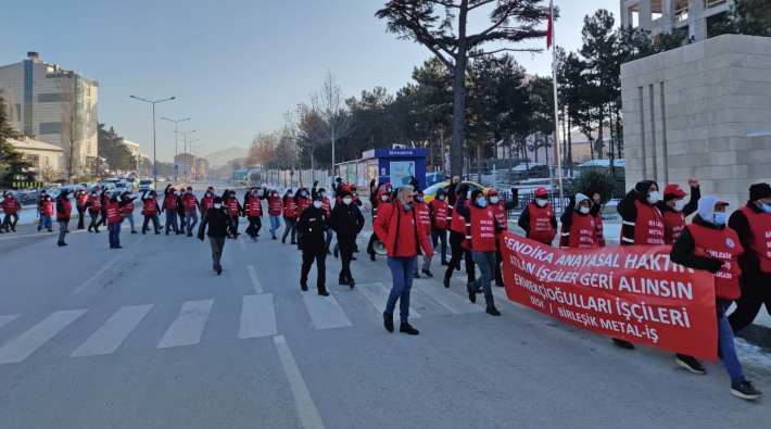 Ekmekçioğlu Metal Kimya fabrikası işçilerinin eylemi 43'üncü gününde
