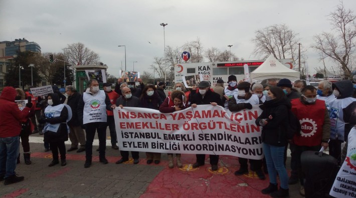 Emekliler İstanbul'dan seslendi: 'Virüsü biz yaratmadık, faturasını da biz ödemeyeceğiz'