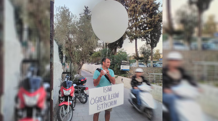 Engin Karataş bu kez helyum balonuyla eylem yaptı: 'İpi bırakınca delil elde etme şansımız olamadı'