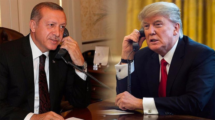 Erdoğan, ABD Başkanı Trump'la telefonla görüştü