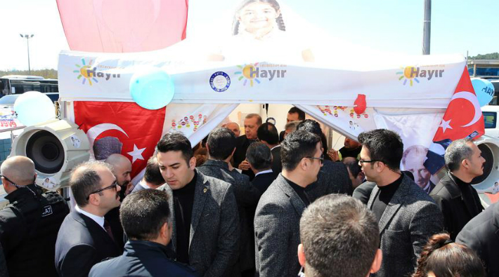 Erdoğan'ın 'Hayır' çadırı ziyareti kurgu çıktı
