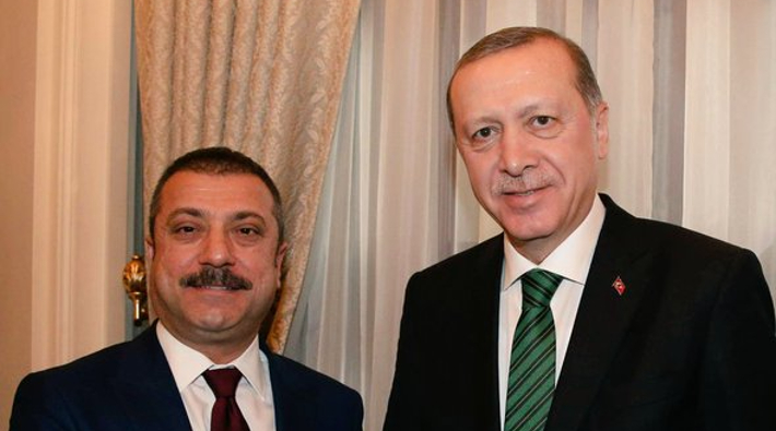 AKP'li Cumhurbaşkanı Erdoğan, Merkez Bankası Başkanı Şahap Kavcıoğlu ile görüştü