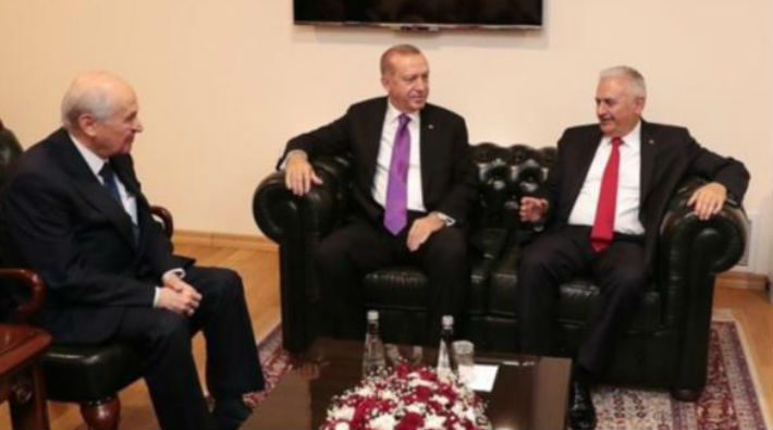 Erdoğan ve Bahçeli arasında ittifak görüşmesi