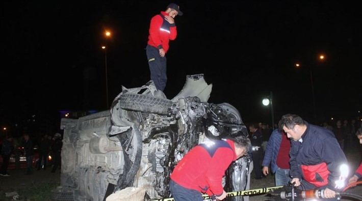 Erdoğan’ın korumaları kaza yaptı