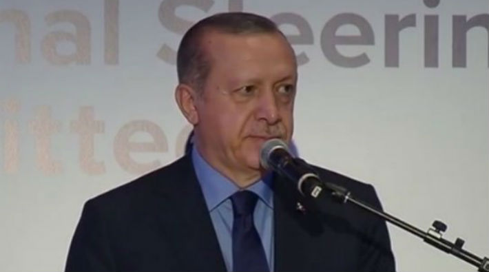 Erdoğan'ın New York'ta konuştuğu salonda protesto