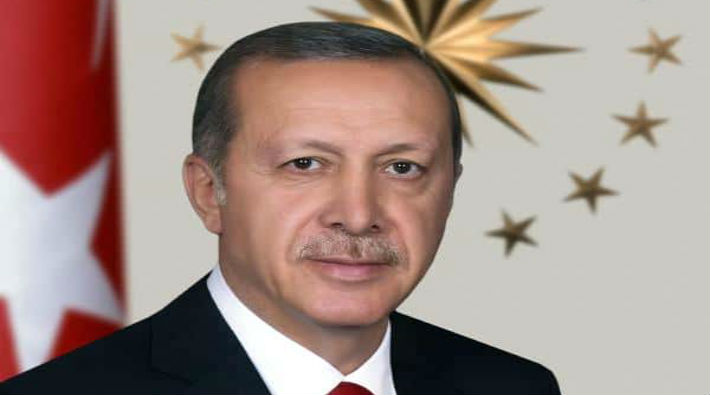 Erdoğan'ın Portresi Binalara Asılıyor