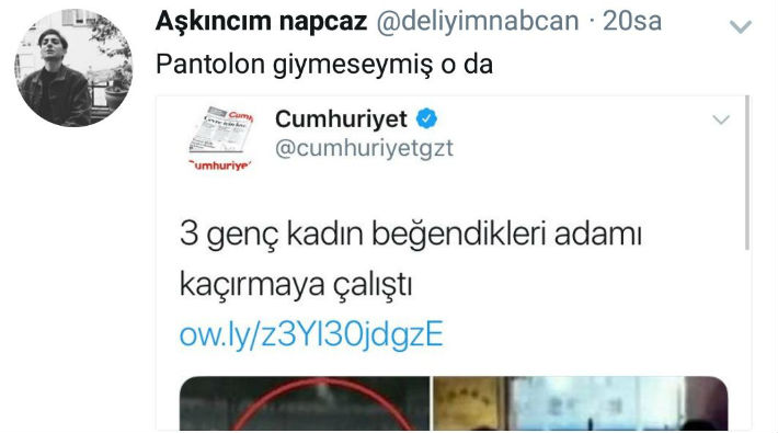 Beğendikleri erkeği kaçırmaya çalışan kadınlar sosyal medyanın dilinde: O saatte ne işi varmış?