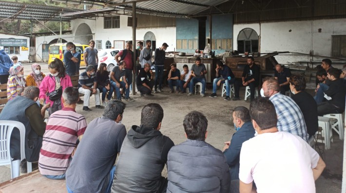 TİP'ten, direnen Ermenekli maden işçilerine ziyaret