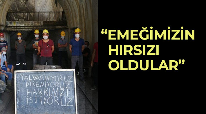 Ermenek'te işçilerin direnişi sürüyor: 'Emeğimizin hırsızı oldular'