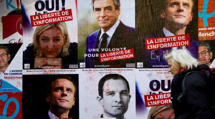 Fransa'da halk cumhurbaşkanlığı seçiminin ilk turu için sandık başında
