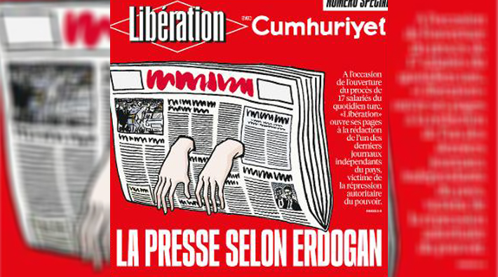 Fransız Liberation gazetesi 6 tam sayfayı Cumhuriyet'e ayırdı