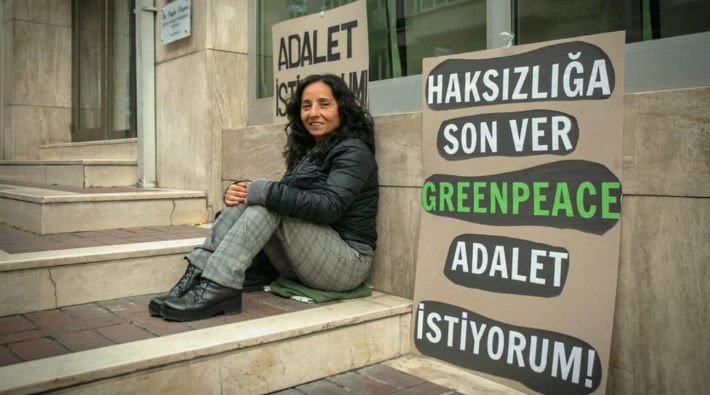 Greenpeace önündeki direniş 6 günü geride bıraktı: 'Çevre mücadelesi işçi haklarından kopuk bir mücadele değildir'