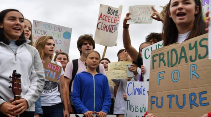 16 yaşındaki aktivist Thunberg Beyaz Saray önünde iklim eylemine katıldı