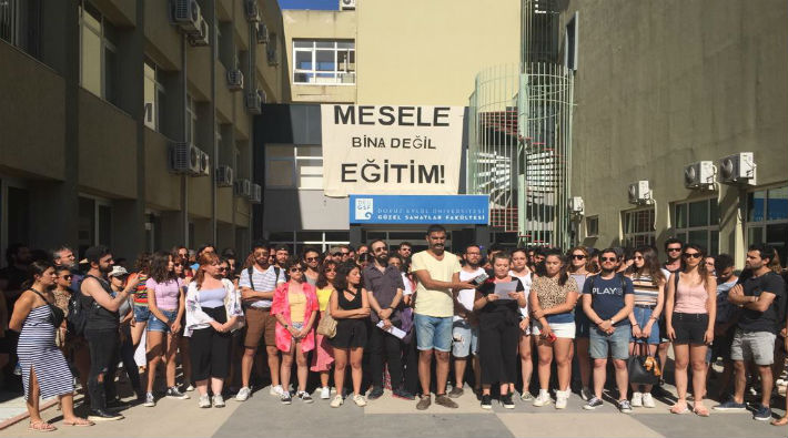 Güzel Sanatlar Fakültesi öğrencilerinin tepkisi sürüyor: 'Mesele bina değil eğitim'