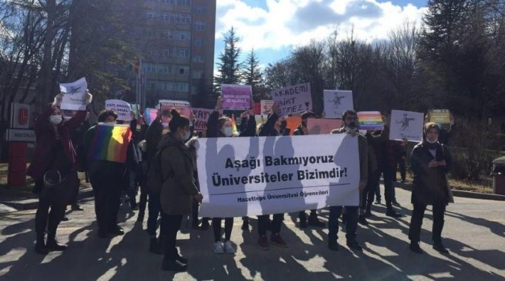 Hacettepe Üniversitesi öğrencilerinden Boğaziçili arkadaşlarına destek