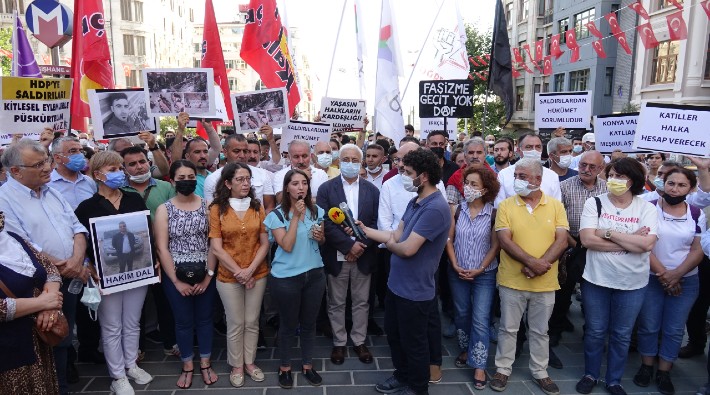 Kürtlere dönük ırkçı saldırılara karşı HDP'den eylem 