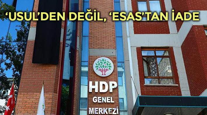 AYM, HDP iddianamesini 'esastan' iade etti: 'Eylemler ile bölücü faaliyetlerin odağı olma arasında ilişki kurulamadı'