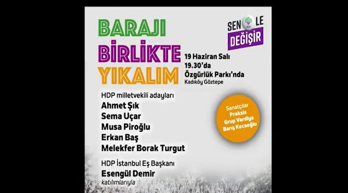 HDP’nin İstanbul adaylarından Kadıköy buluşması