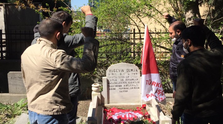 Komünist tekstil işçisi Hüseyin Duman mezarı başında anıldı