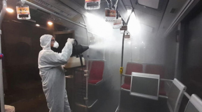 İBB'den ulaşımda 'koronavirüs temizliği'