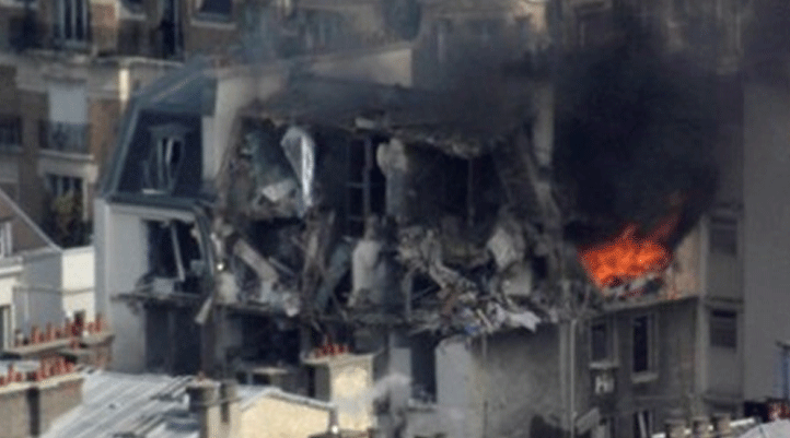 Paris'te doğalgaz patlaması: 5 yaralı