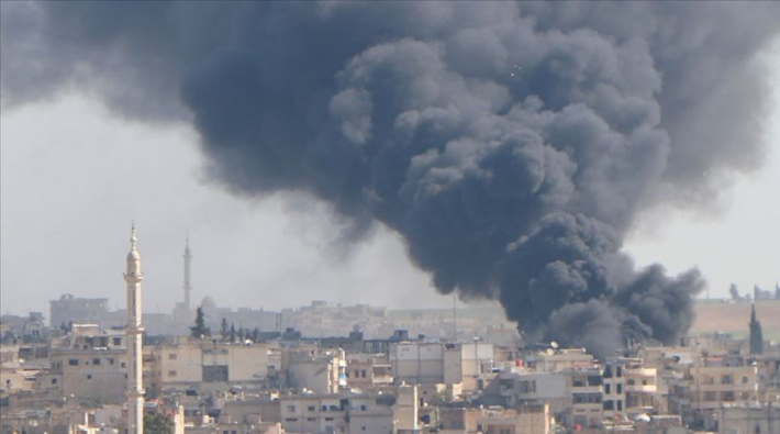 İdlib'in güneyinde bombardıman sürüyor