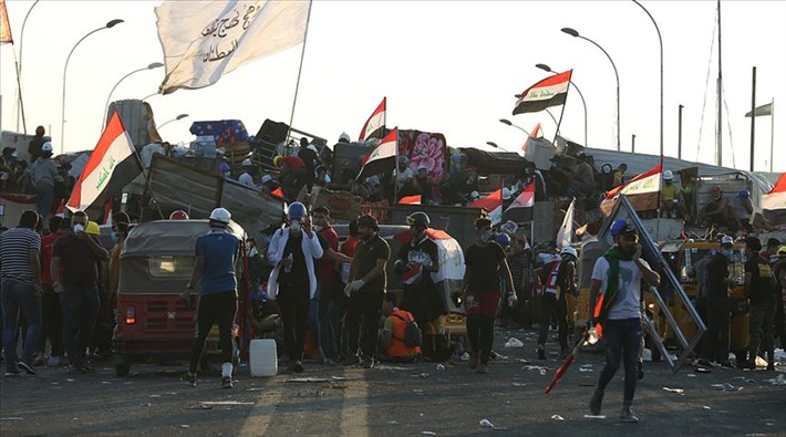 Irak halkı yeniden Hıllani Meydanı ve Sinek Köprüsü’nde!
