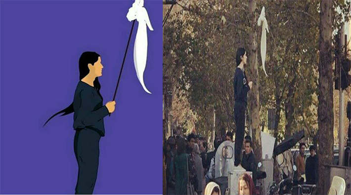 İran'daki eylemlerin sembolü olan kadın kim?