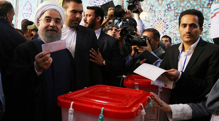 İran televizyonu, seçimlerde Ruhani'nin kazandığını duyurdu
