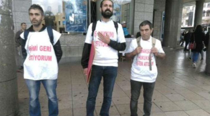 İşlerine dönmek için Ankara'ya yürüyen işçiler gözaltına alındı
