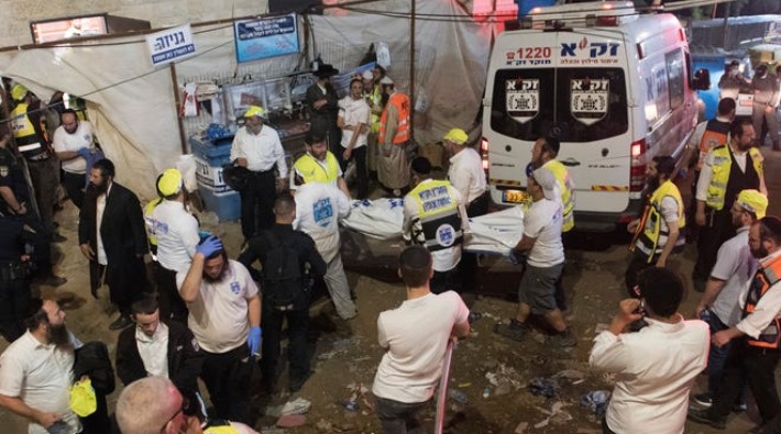 İsrail’deki dini şenlikte izdiham: 44 kişi ezilerek yaşamını yitirdi