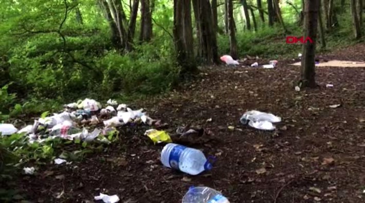 Belgrad Ormanı'nda bir haftada 30 ton çöp toplandı