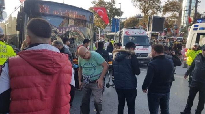 Beşiktaş'ta otobüs durağa daldı: 1 ölü, 12 yaralı