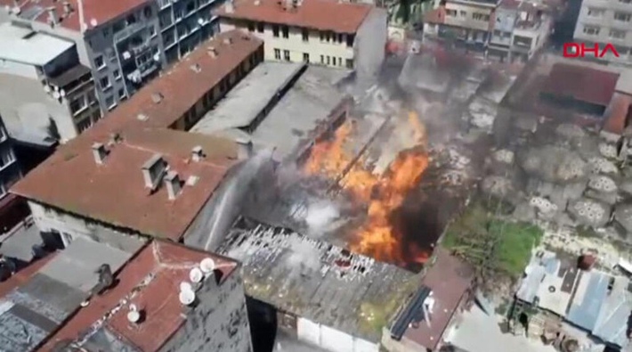 İstanbul Emniyet Müdürlüğü'nün deposunda yangın