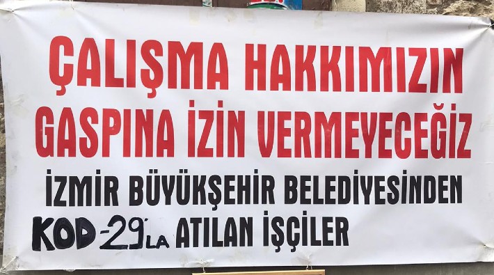 İzmir Büyükşehir Belediyesi işçilerinin direnişi sürüyor