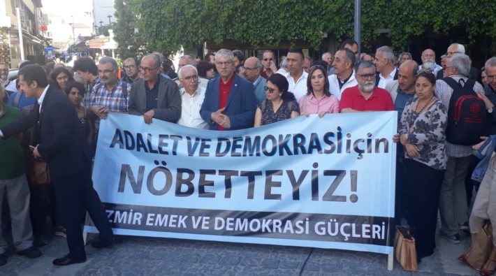 İzmir Emek ve Demokrasi Güçleri: Adalet ve demokrasi için nöbetteyiz!